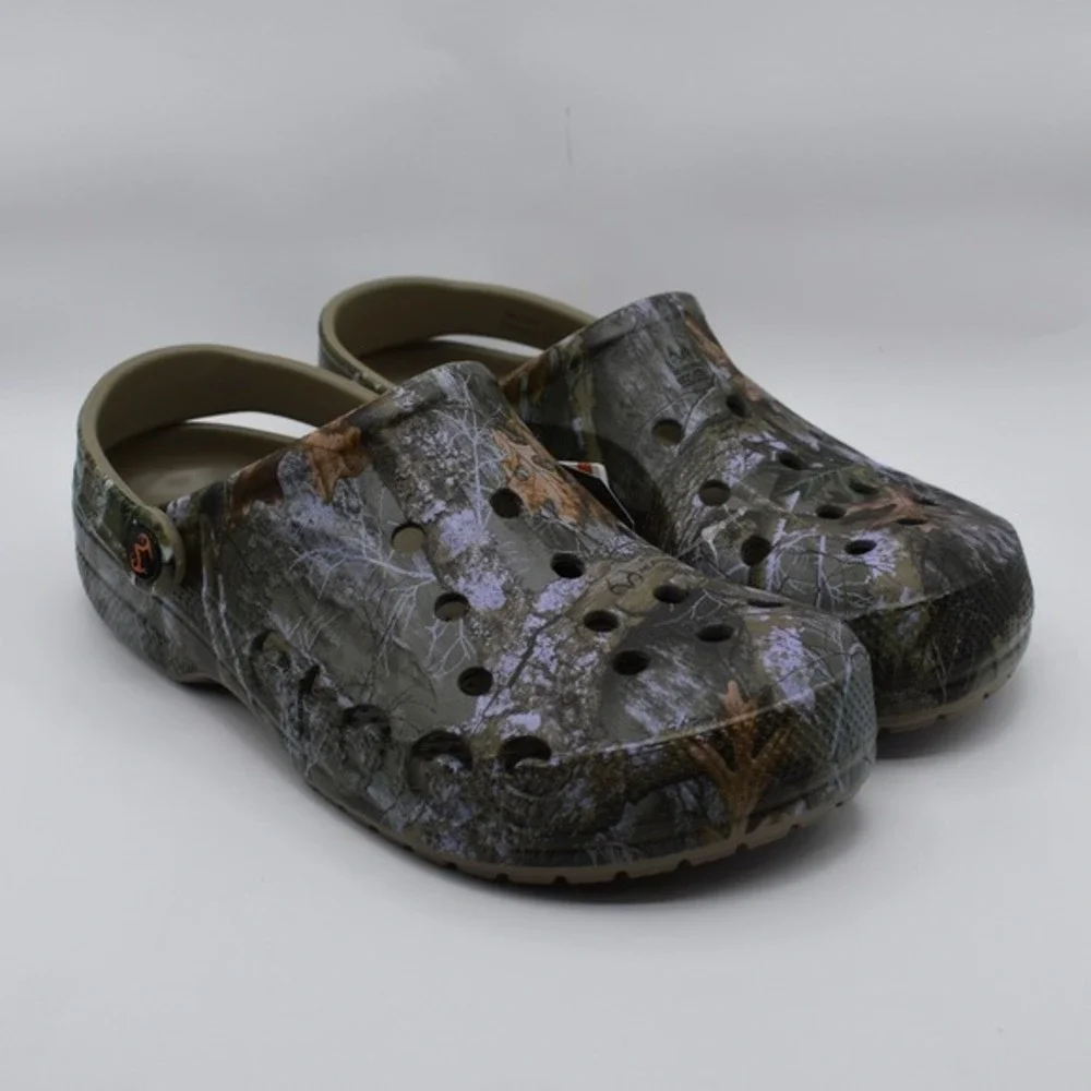 Crocs Baya Realtree APX‎ Edge Camo Clogs Size Mens 8 / Womens 10 210511-90H NWT